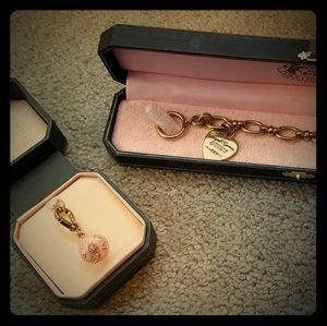 Juicy Couture Starter Bracelet and Cupcake Charm